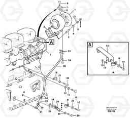 73868 Turbocharger with fitting parts L180D, Volvo Construction Equipment