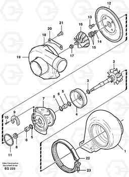 22827 Turbo charger L180D, Volvo Construction Equipment