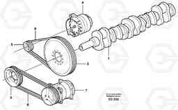 23529 Belt transmission L180D, Volvo Construction Equipment