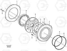 61225 Multi-disc brake, front L180D, Volvo Construction Equipment