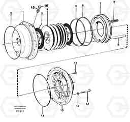 58782 Parking brake L180D, Volvo Construction Equipment