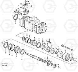 47944 Hydraulic pump L180D, Volvo Construction Equipment
