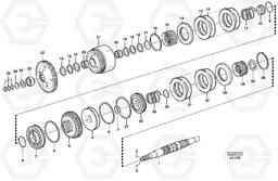 15573 Hydraulic clutch, reverse / 2nd speed L180D, Volvo Construction Equipment