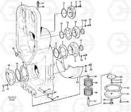 24449 Transfer case, housing and covers L180D, Volvo Construction Equipment