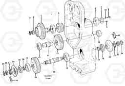 52016 Transfer case, gears and shafts L180D, Volvo Construction Equipment