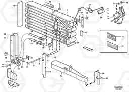 57795 Evaporator for cooling agent R134a with fitting parts. L180D, Volvo Construction Equipment