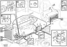 40754 Assembly of hose: evaparator, receiver drier and condenser. L180D, Volvo Construction Equipment