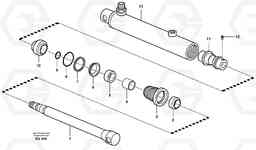 31016 Hydraulic cylinder. L150F, Volvo Construction Equipment