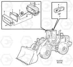 58765 Lighting, cab L180D, Volvo Construction Equipment