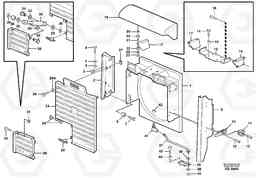 82207 Radiator casing L180D, Volvo Construction Equipment