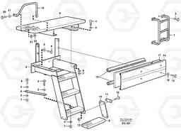 40748 Foot step L180D, Volvo Construction Equipment