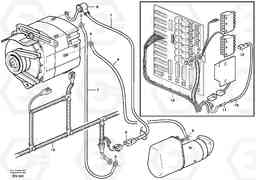 58776 Cable harnesses, alternator 100A. L180D, Volvo Construction Equipment