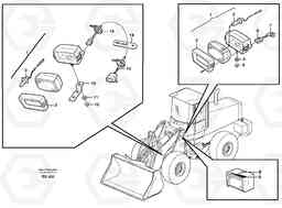 47263 Work lights, front. L180D, Volvo Construction Equipment