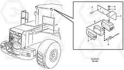 58766 Work lights, rear. L180D, Volvo Construction Equipment