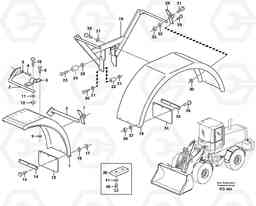 40747 Extended fender. L180D, Volvo Construction Equipment