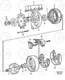 18050 Alternator L180D HIGH-LIFT, Volvo Construction Equipment