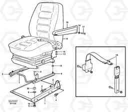 82092 Operator seat with fitting parts L180D HIGH-LIFT, Volvo Construction Equipment