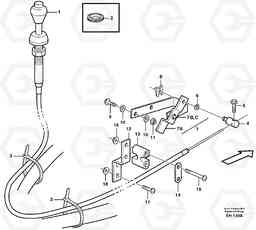 48087 Hand throttle control. L180D HIGH-LIFT, Volvo Construction Equipment