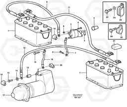 49538 Battery cable and main switch L180D HIGH-LIFT, Volvo Construction Equipment