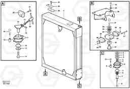 82533 Radiator with fitting parts L180D HIGH-LIFT, Volvo Construction Equipment