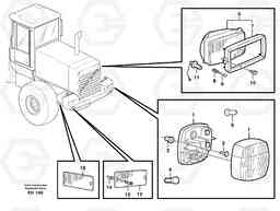 18054 Lighting, rear L180D HIGH-LIFT, Volvo Construction Equipment