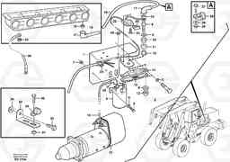 104088 Pre-heater with fitting parts L180D HIGH-LIFT, Volvo Construction Equipment