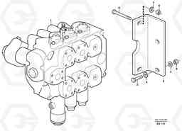 22934 Control valve with fitting parts. L180D HIGH-LIFT, Volvo Construction Equipment