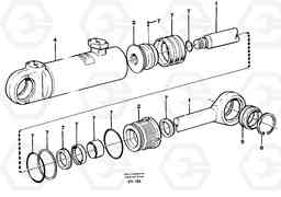 89527 Hydraulic cylinder L180F HL HIGH-LIFT, Volvo Construction Equipment