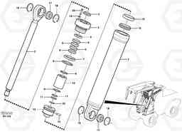 15453 Hydraulic cylinder, lifting L180D HIGH-LIFT, Volvo Construction Equipment