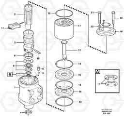 33075 Steering unit L180D HIGH-LIFT, Volvo Construction Equipment