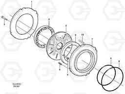 61228 Multi-disc brake, rear L180D HIGH-LIFT, Volvo Construction Equipment