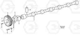 47268 Camshaft L180D HIGH-LIFT, Volvo Construction Equipment
