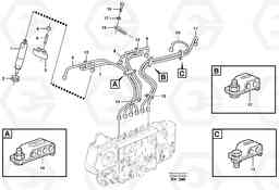 59386 Fuel lines, injectors L180D HIGH-LIFT, Volvo Construction Equipment