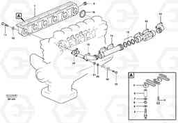 18118 Inlet manifold and exhaust manifold L180D HIGH-LIFT, Volvo Construction Equipment