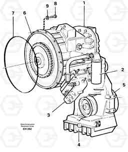 24074 Hydraulic transmission with fitting parts L180D HIGH-LIFT, Volvo Construction Equipment