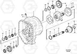 46971 Converter housing, gears and shafts L180D HIGH-LIFT, Volvo Construction Equipment