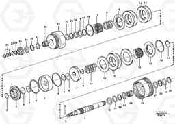 20876 Hydraulic clutch, 3rd / 4th speed L180D HIGH-LIFT, Volvo Construction Equipment