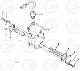 36066 Lubricating oil valve L180D HIGH-LIFT, Volvo Construction Equipment