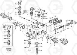 27184 Shift valve with fitting parts L180D HIGH-LIFT, Volvo Construction Equipment