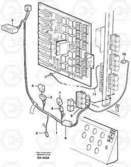 61970 Cable harness, air conditioning. Cab. L180D HIGH-LIFT, Volvo Construction Equipment