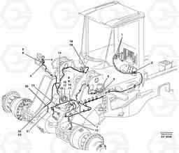 59389 Cable harness, front L180D HIGH-LIFT, Volvo Construction Equipment