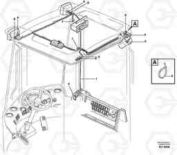 59391 Cable harness, ceiling L180D HIGH-LIFT, Volvo Construction Equipment