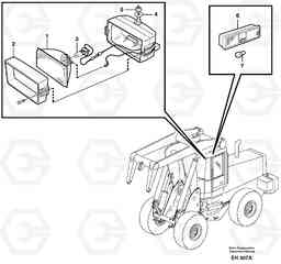 59387 Lighting, cab L180D HIGH-LIFT, Volvo Construction Equipment