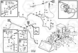 78718 Brake pipes, footbrake valve - front- and rear axle L180D HIGH-LIFT, Volvo Construction Equipment