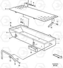 82551 Tool box L180D HIGH-LIFT, Volvo Construction Equipment