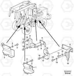 355 Protection, brake pipes L180D HIGH-LIFT, Volvo Construction Equipment