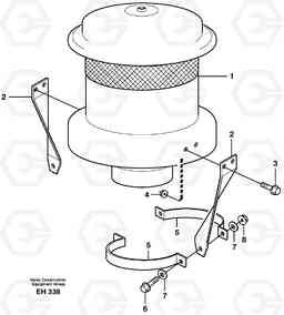 91301 Air filter. L180D HIGH-LIFT, Volvo Construction Equipment