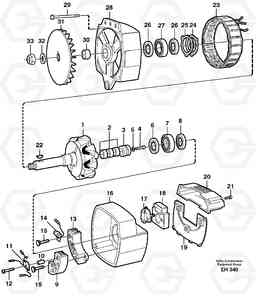 73998 Alternator. L180D HIGH-LIFT, Volvo Construction Equipment