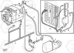 61968 Cable harnesses, alternator 100A. L180D HIGH-LIFT, Volvo Construction Equipment