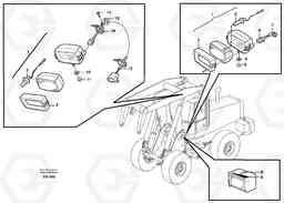 47273 Work lights, front. L180D HIGH-LIFT, Volvo Construction Equipment